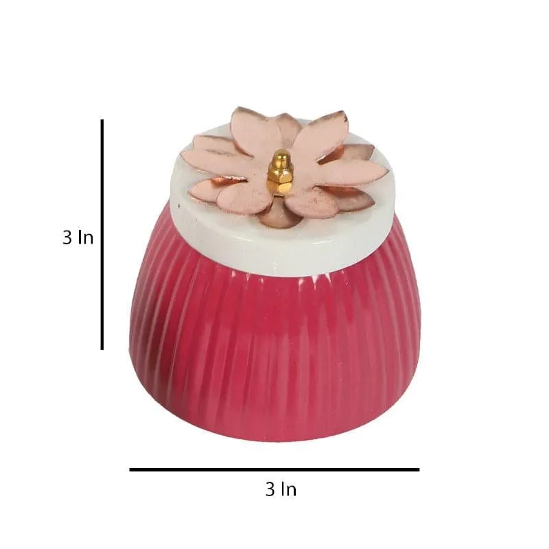 Hewei Flora Jar (Dark Pink) - Set Of Two media 5