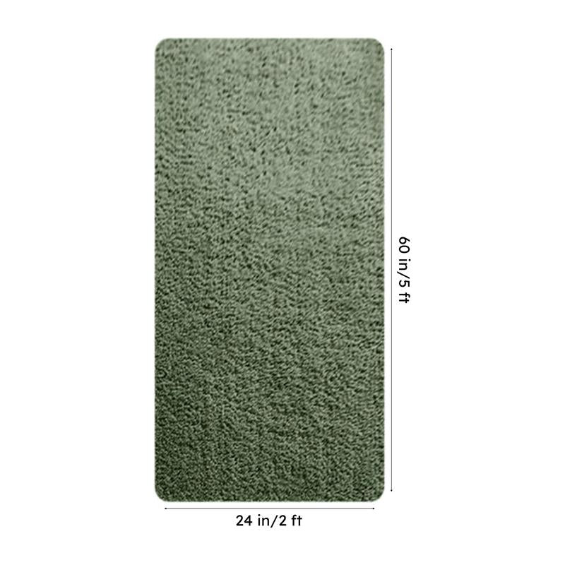 Vegas Luxe Micro Fiber Runner Rug - Soft Green media 8