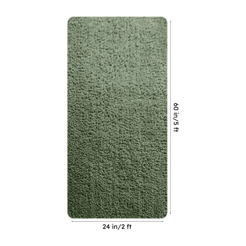 Vegas Luxe Micro Fiber Runner Rug - Soft Green media 8