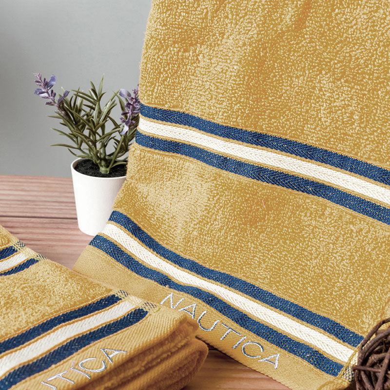 Nautica Dove Dual Down Cotton Hand Towel (Beige) - Set Of Two media 3