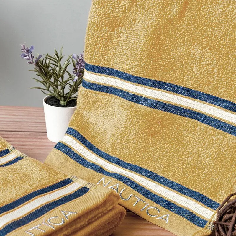 Nautica Dove Dual Down Cotton Hand Towel (Beige) - Set Of Two media 3