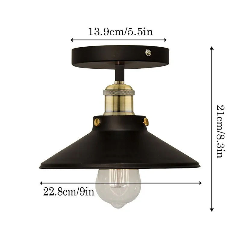 Cove Metal Ceiling Lamp - Black media 4