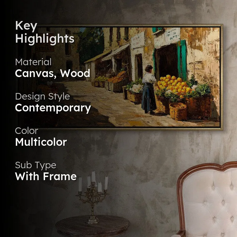 Daytrade Canvas Wall Painting With Frame media 2