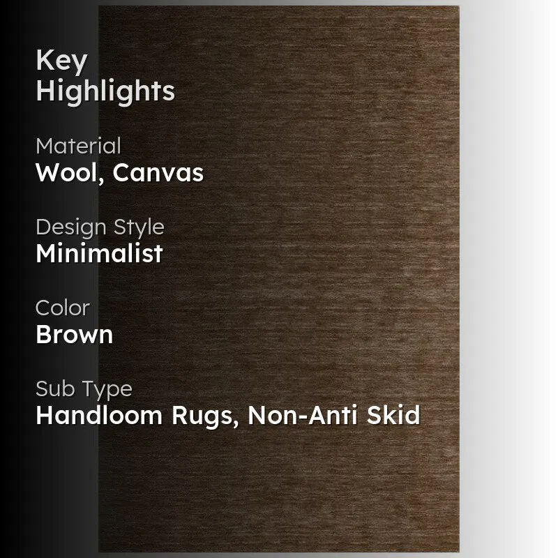 Aylin Hand Woven Wool Rug - Brown media 2