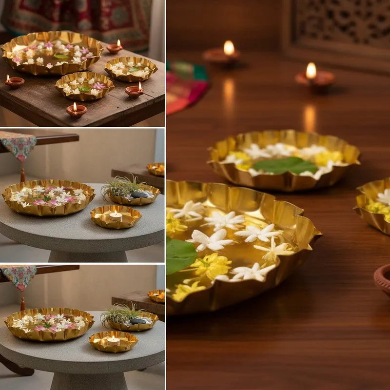 Indira Floral Urli - Set Of Three media 3
