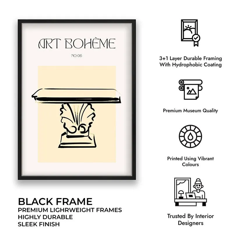 Modern Relic Canvas Wall Painting With Black Frame media 8
