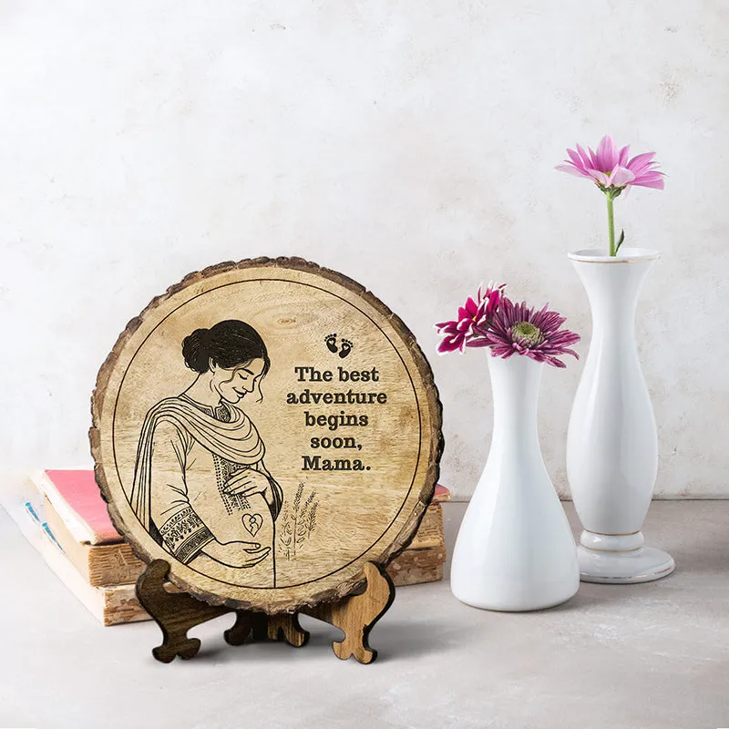 The Best Adventure Wood Showpiece - Round media 1