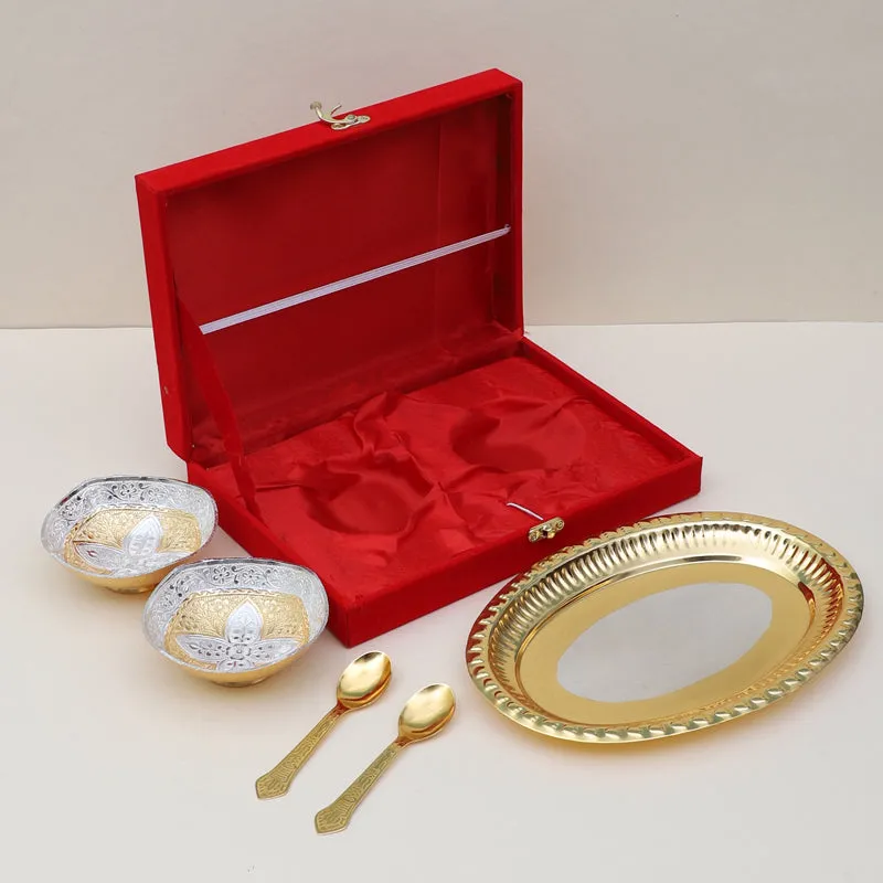 Arushi Bowl With Spoon & Tray (100 ML) - Set Of Five media 4