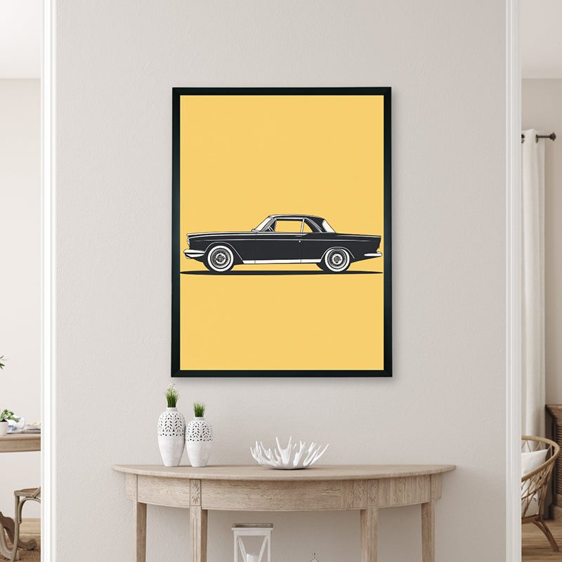 Vintage Car Wall Art With Resin Frame media 4