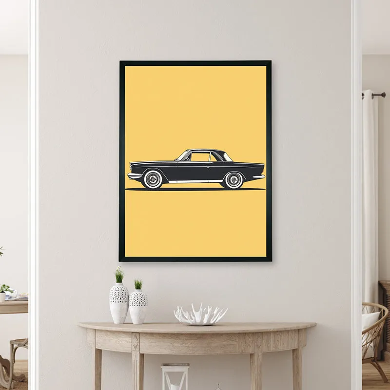 Vintage Car Wall Art With Resin Frame media 4