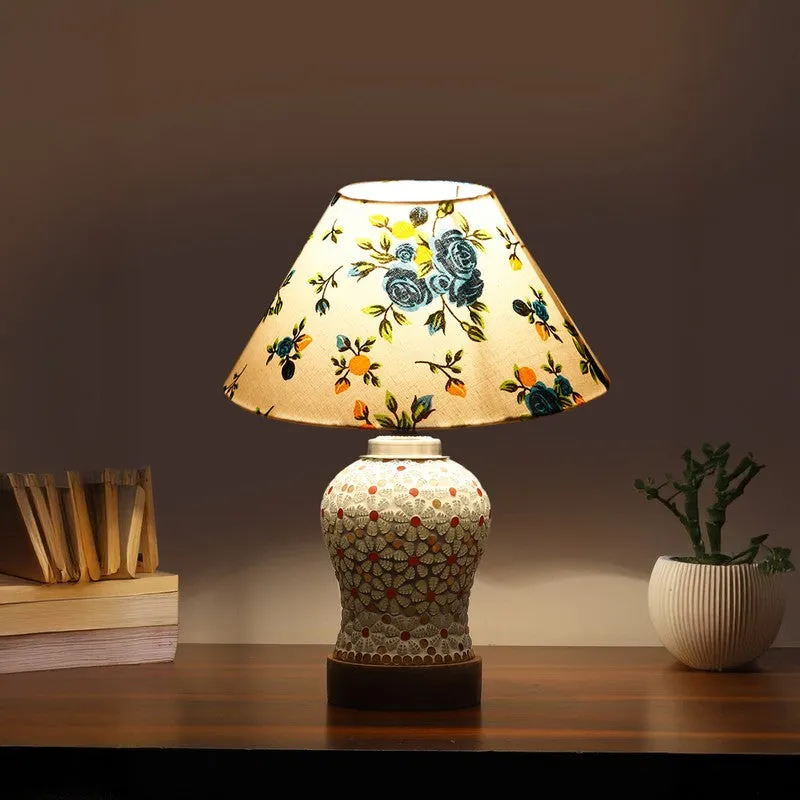 Harmyra Fleur Wooden Table Lamp - Multicolor media 1