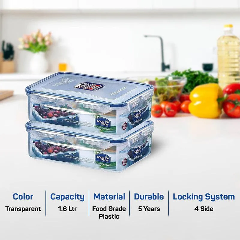 Lock Safe Storage Container (1600 mL Each) - Set Of Two media 5