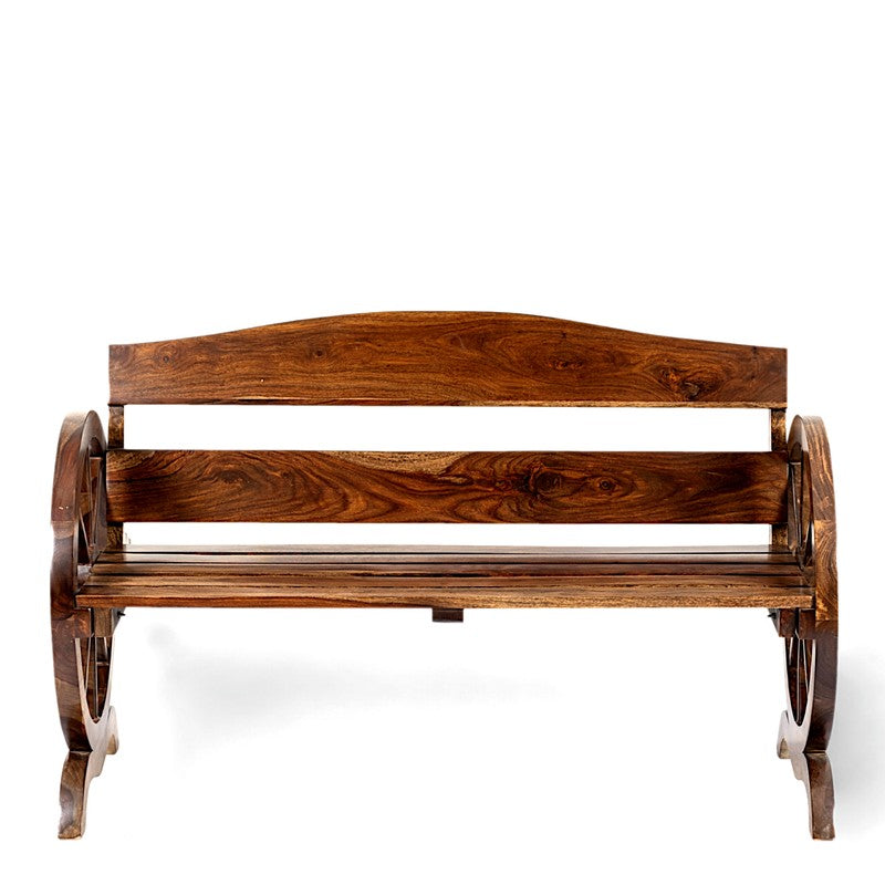 Vynex Sheesham Wooden Bench - Brown media 5