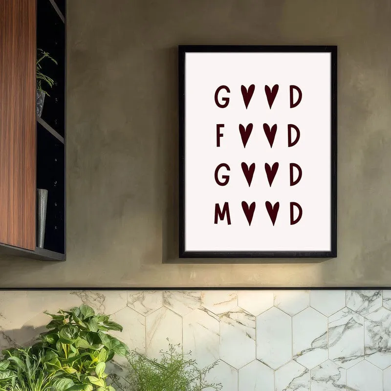 Kitchen Quotes Archival Canvas Wall Art - Black media 3