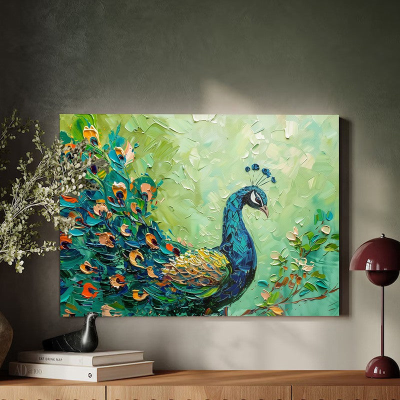 Shades Of Peacock Wall Art media 2