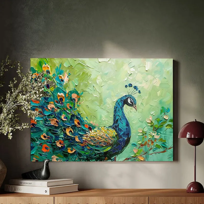 Shades Of Peacock Wall Art media 2