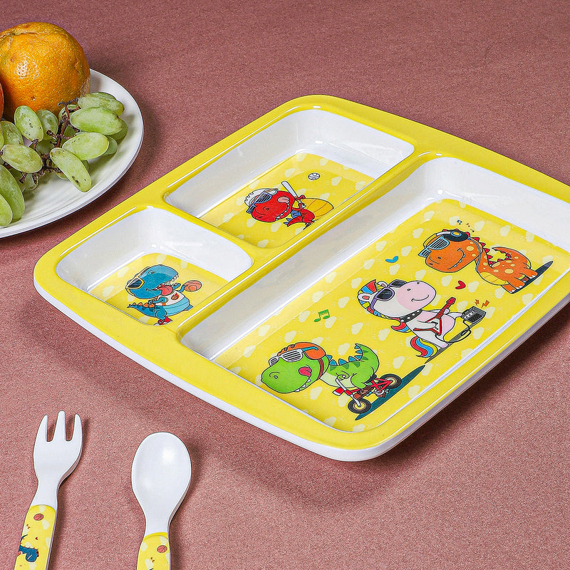 Dino Playtime Kids Dinner Plate media 5