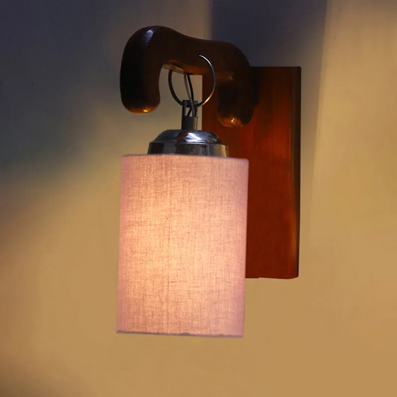 Klarion Wooden Wall Lamp - Beige media 5