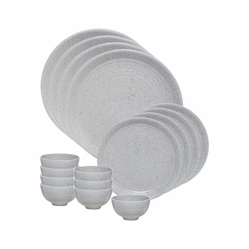 Earthy Attic Dinner Set (White) - 16 Piece Set media 4