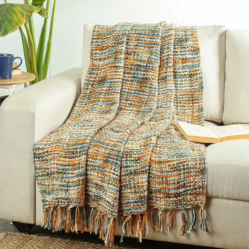 Vibrato Acrylic Throw - Yellow,Green media 1