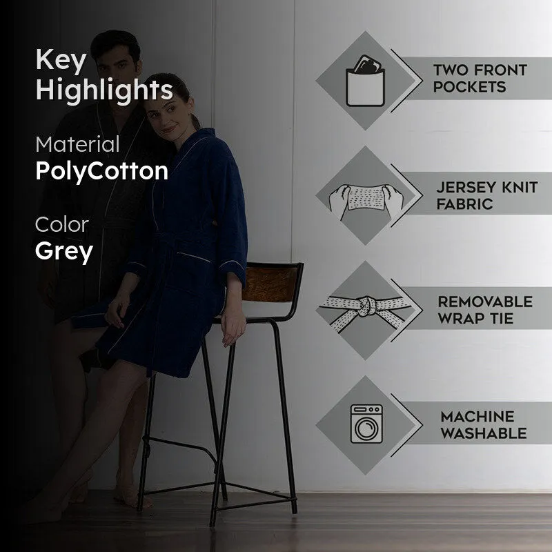 Corbin Bath Robe - Grey media 2