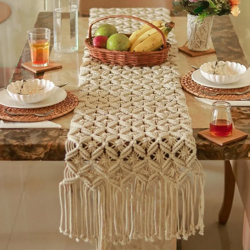 Elta Handcrafted Cotton Table Runner media 1