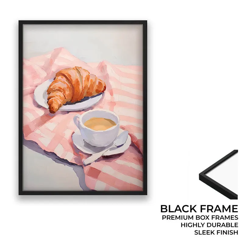 Blush Sip Archival Canvas Wall Art - Black media 8
