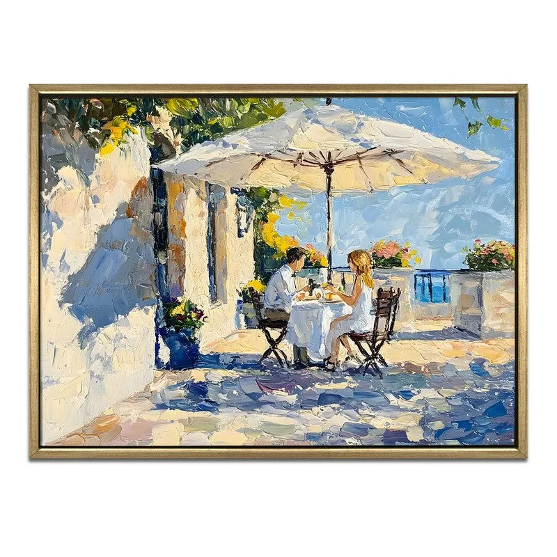 Coastal Brunch Canvas Wall Painting With Frame media 3