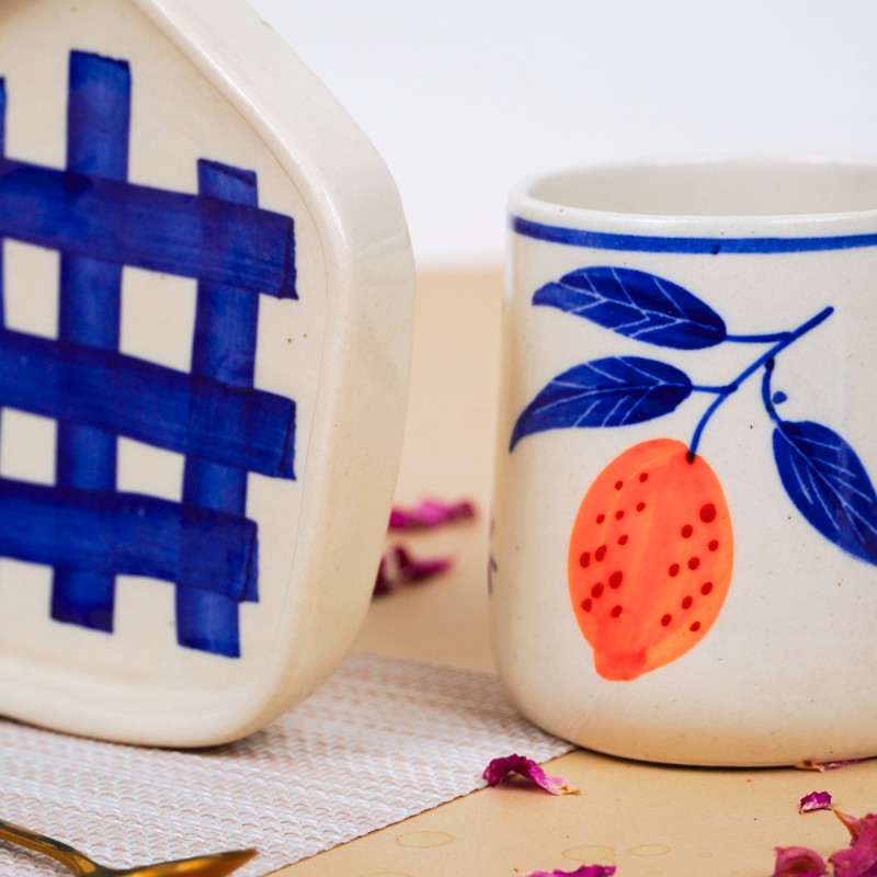 Infusa Ceramic Coffee Mug (310 mL) - Two Piece Set media 6