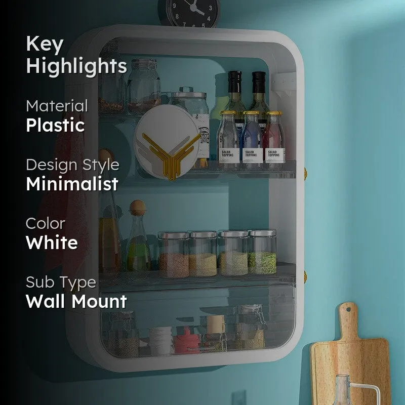 Easy Store Wall Shelve - White media 2