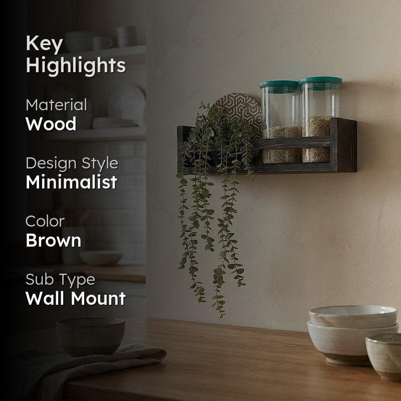 Grada Wooden Wall Shelf Organiser media 2