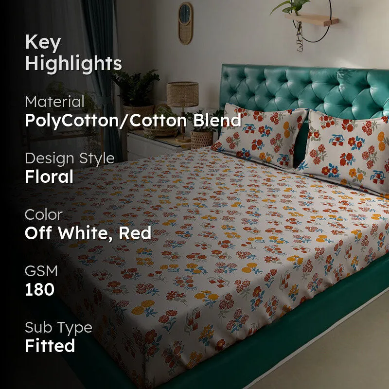 Ahndrea Fitted Bedsheet - 180 GSM media 2