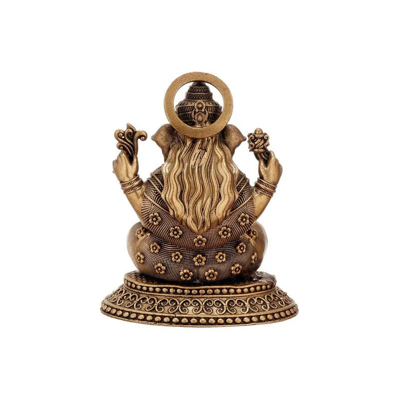 Divyanta Brass Ganapati Sitting Idol media 5