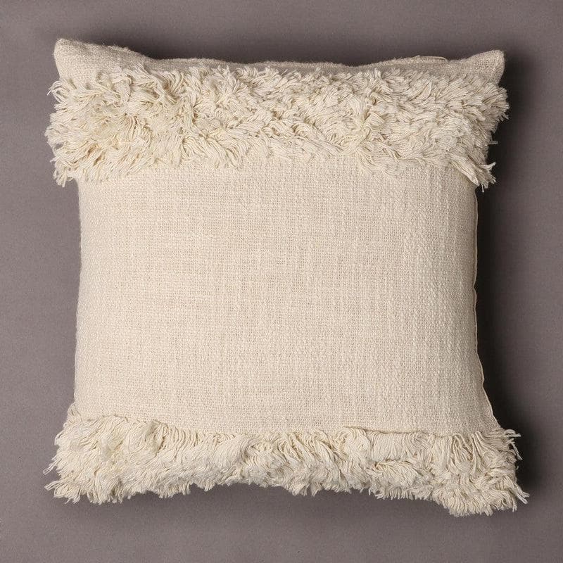 Hasha Ivory Tufted Cushion Cover media 2