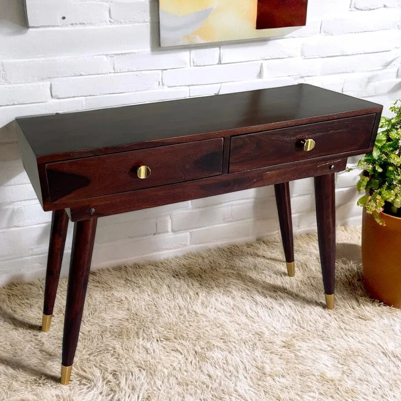 Wavro Sheesham Wooden Table - Brown media 3