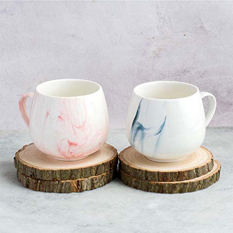 Splatter Ceramic Coffee Mug (350 mL Each) - Set of Two media 3