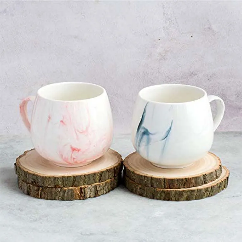 Splatter Ceramic Coffee Mug (350 mL Each) - Set of Two media 3