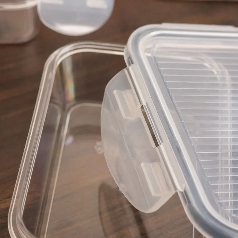 FreshLock Transperant Clear PET Lunch Box (300 mL) - Set Of Four media 5