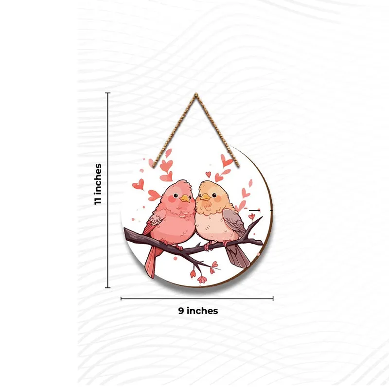 Tweethearts Wood MDF Wall Hanging media 6