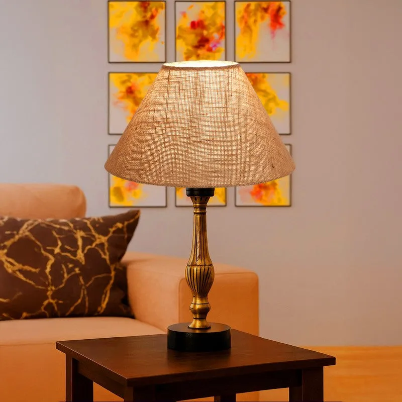 Aurelo Orin Wooden Table Lamp - Beige media 3