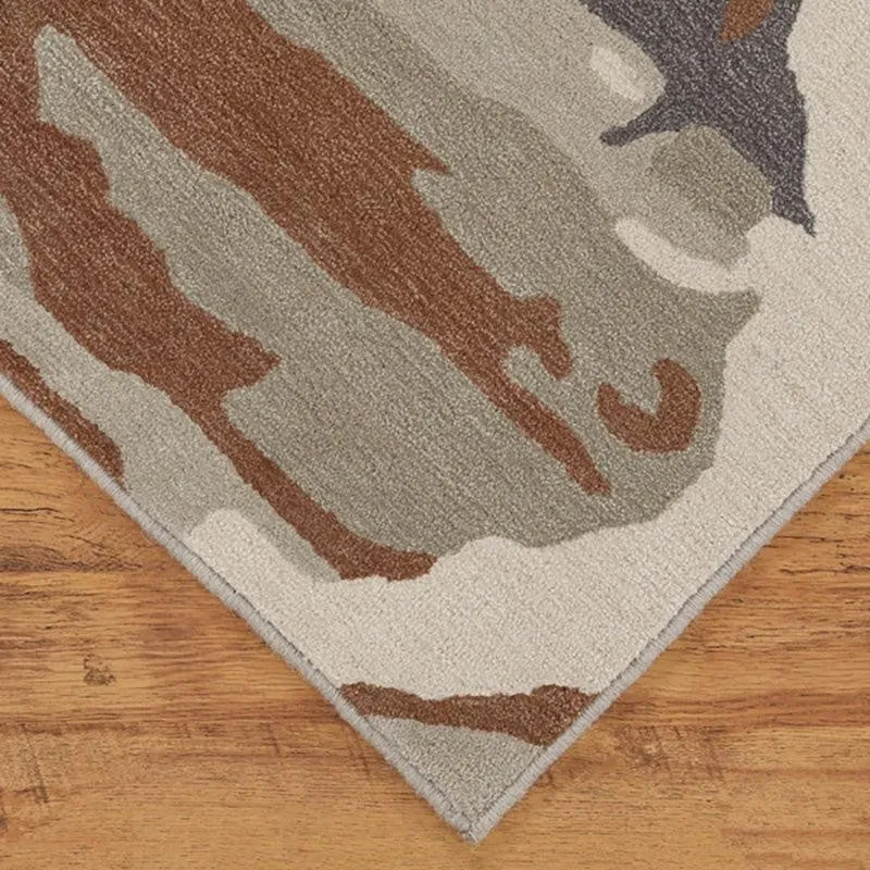 Veles Hand Tufted Abstract Wool & Nylon Carpet - Grey media 7