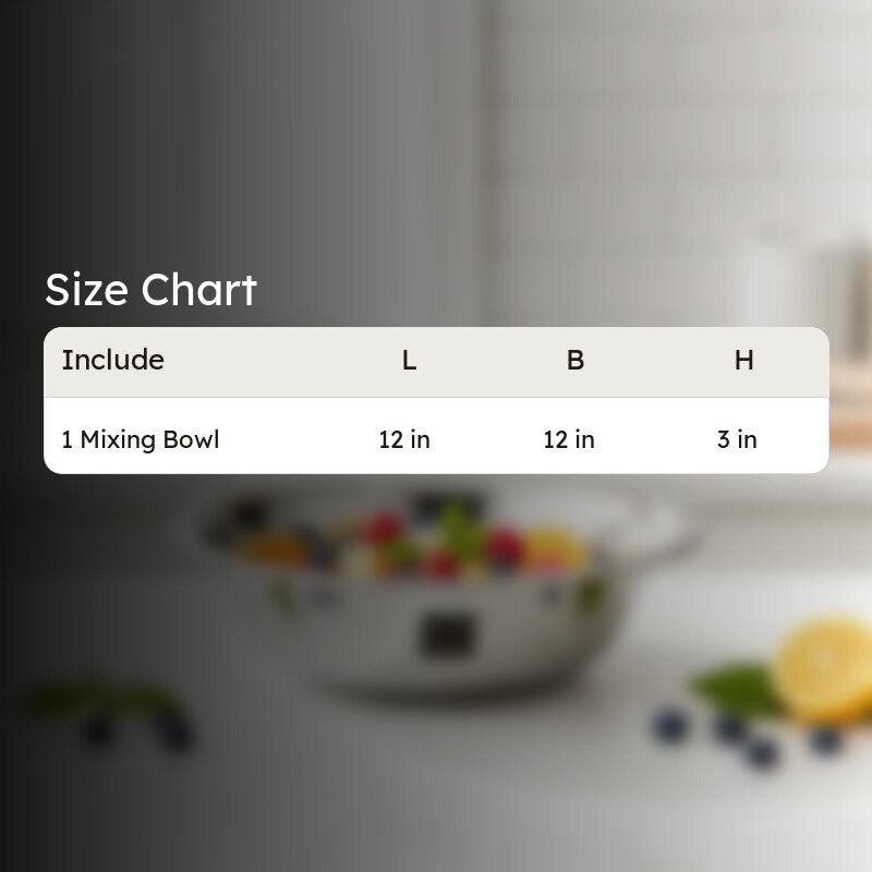 Blendora Stainless Steel Mixing Bowl - 2000 mL media 10