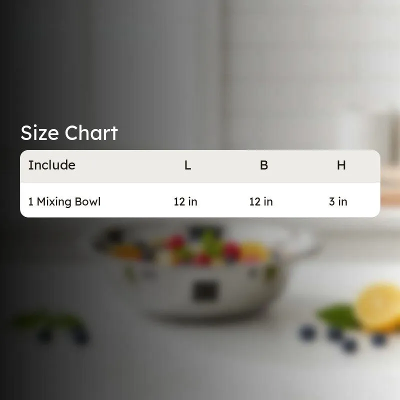 Blendora Stainless Steel Mixing Bowl - 2000 mL media 10