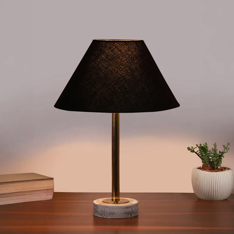 Cotin II Rodin Wooden Table Lamp - Black,Gold,White media 2