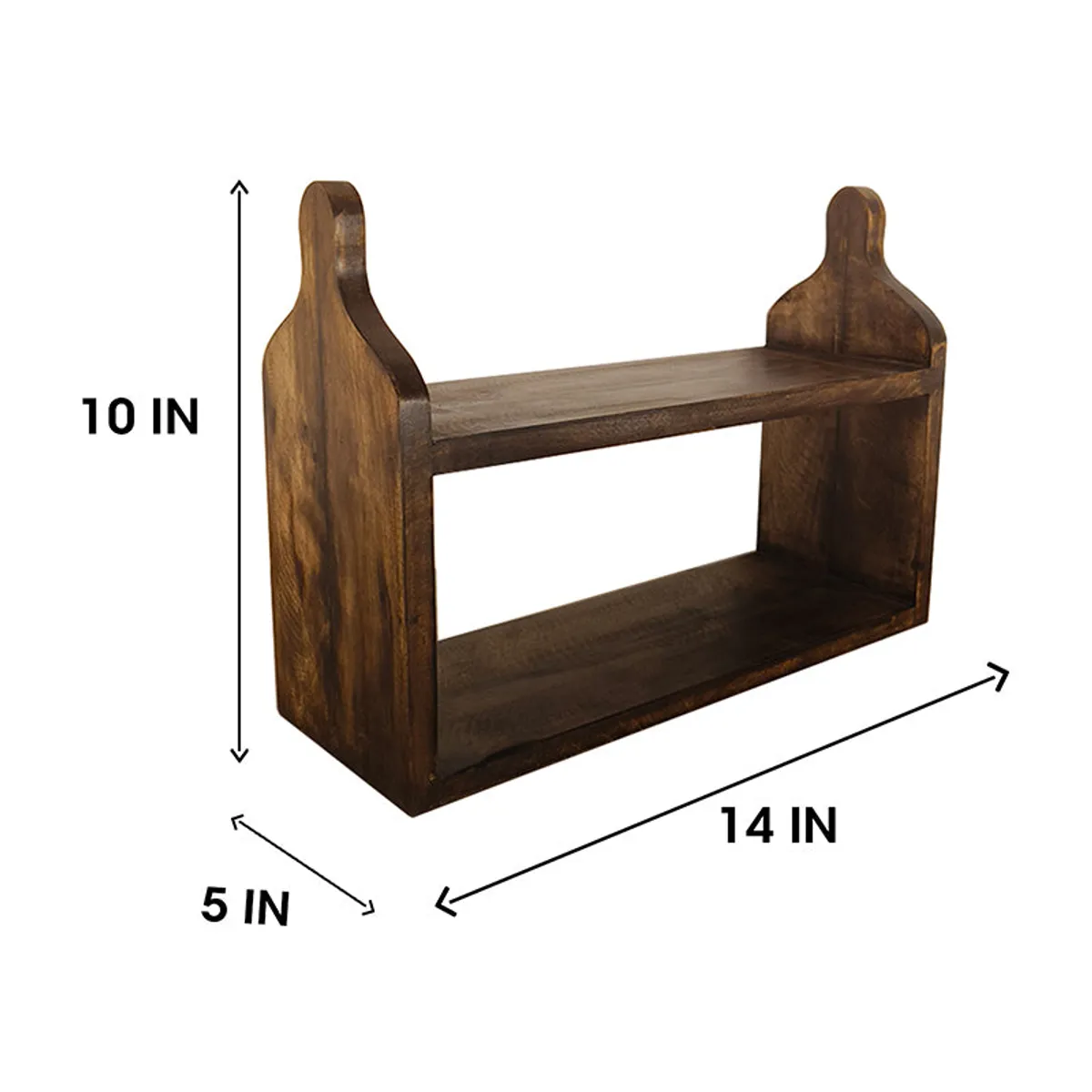 Brown wooden kitchen stand on white background