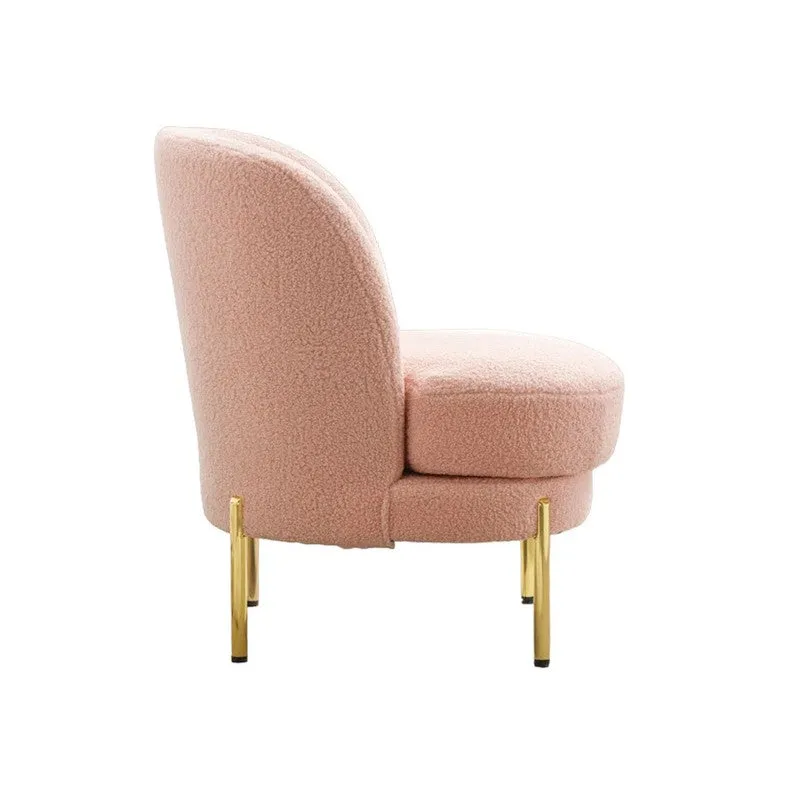 Calyra Neem Wood Accent Chair - Pink media 5