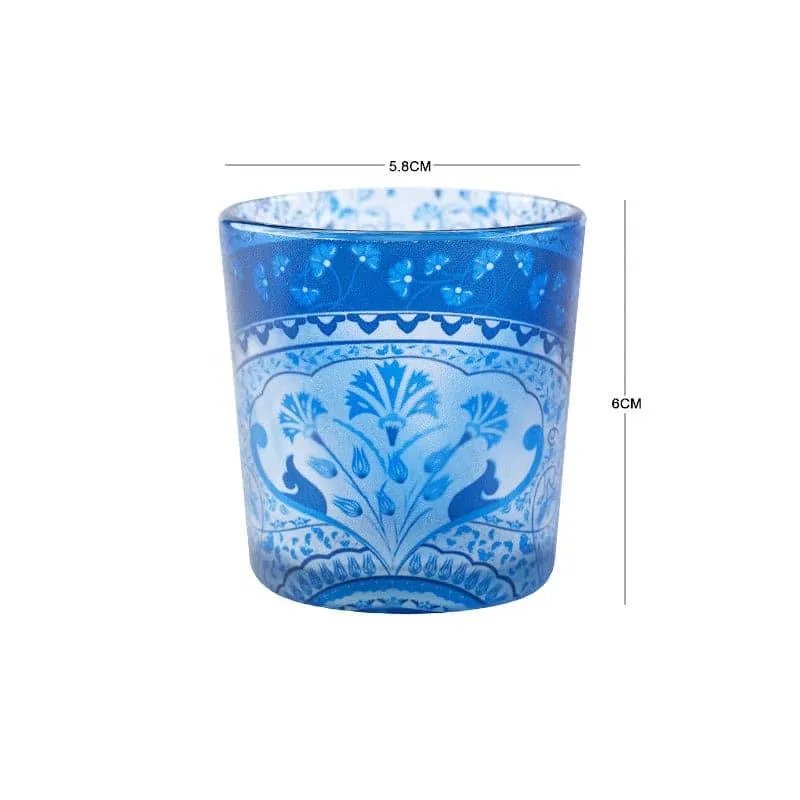 Mandela Candle Votive (Blue) - Set Of Two media 3