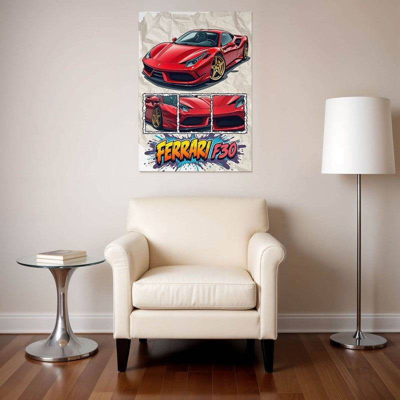 Ferrari Fury Wall Poster