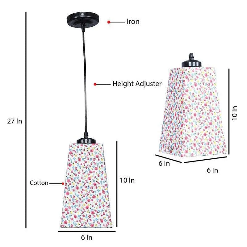 Kaleidoscope Asymmetrical Fabric Ceiling Lamp media 7