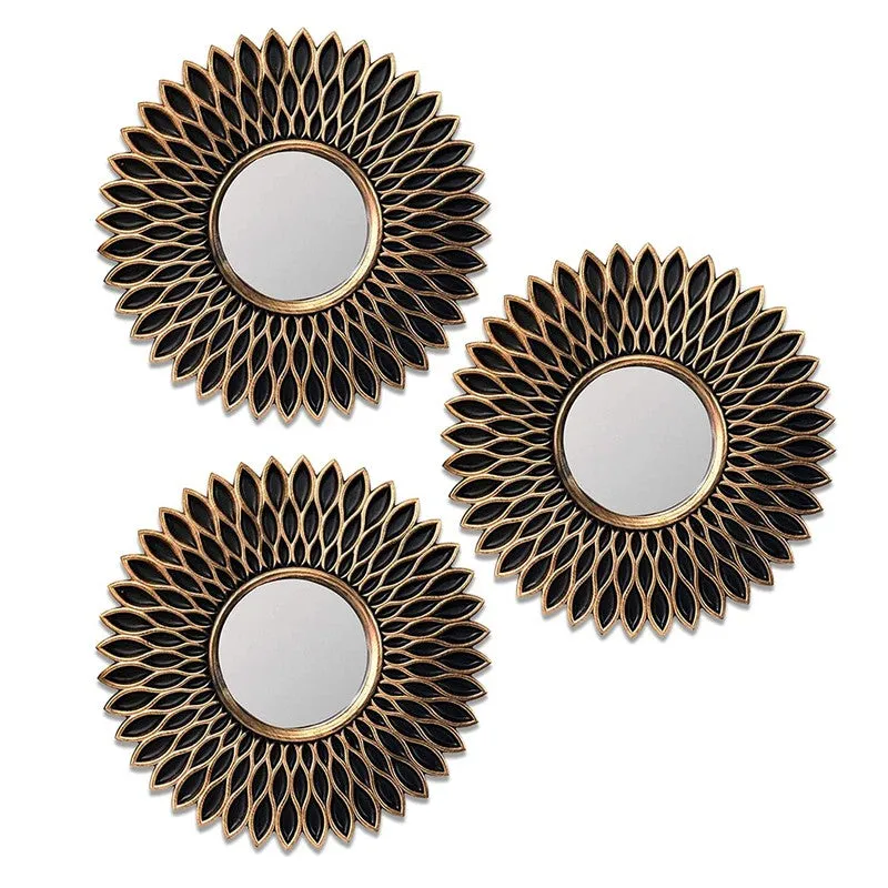 Orbit Petal PVC Wall Mirrors - Set Of Three media 3